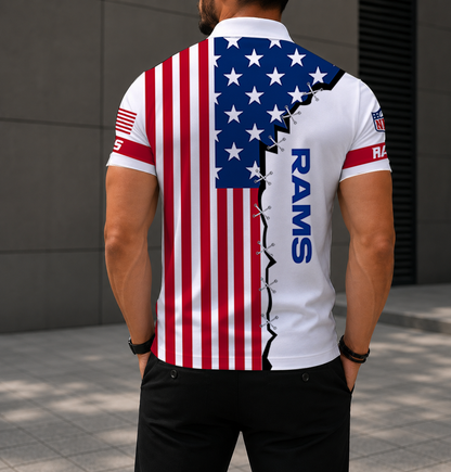 LIMITED EDITION - NEW CUSTOMIZED NFL22 LAR LOS ANGELES RAMS POLO SHIRT, ZIP POLO SHIRT & T-SHIRTS