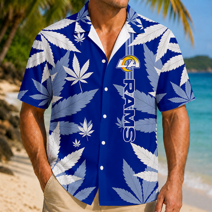 FINAL SALE - NEW CUSTOMIZED NFL22 LAR LOS ANGELES RAMS UNISEX HAWAIIAN SHIRT