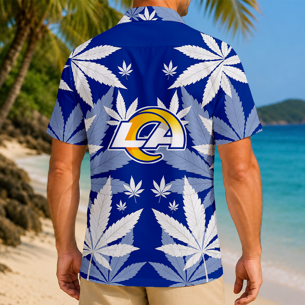 FINAL SALE - NEW CUSTOMIZED NFL22 LAR LOS ANGELES RAMS UNISEX HAWAIIAN SHIRT