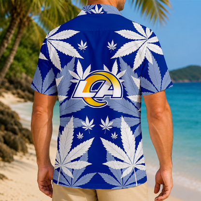 FINAL SALE - NEW CUSTOMIZED NFL22 LAR LOS ANGELES RAMS UNISEX HAWAIIAN SHIRT