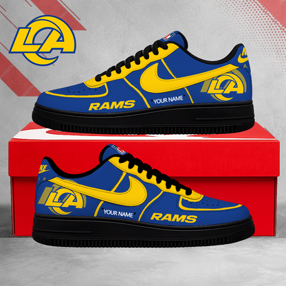EXCLUSIVE EDITION - NEW CUSTOMIZED NFL22 LAR LOS ANGELES RAMS AF1 SHOES