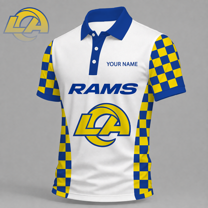 LIMITED EDITION - NEW CUSTOMIZED NFL22 LAR LOS ANGELES RAMS T-SHIRT, POLO SHIRT, ZIP POLO SHIRT, SWEATSHIRT, HOODIE & ZIP HOODIE