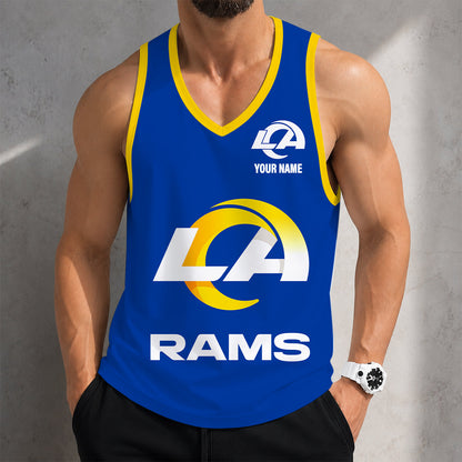 VIRAL EDITION - NEW CUSTOMIZED NFL22 LAR LOS ANGELES RAMS TANK TOP