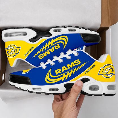 FLASH SALE - NEW CUSTOMIZED NFL22 LAR LOS ANGELES RAMS AIR MAX PLUS SNEAKERS