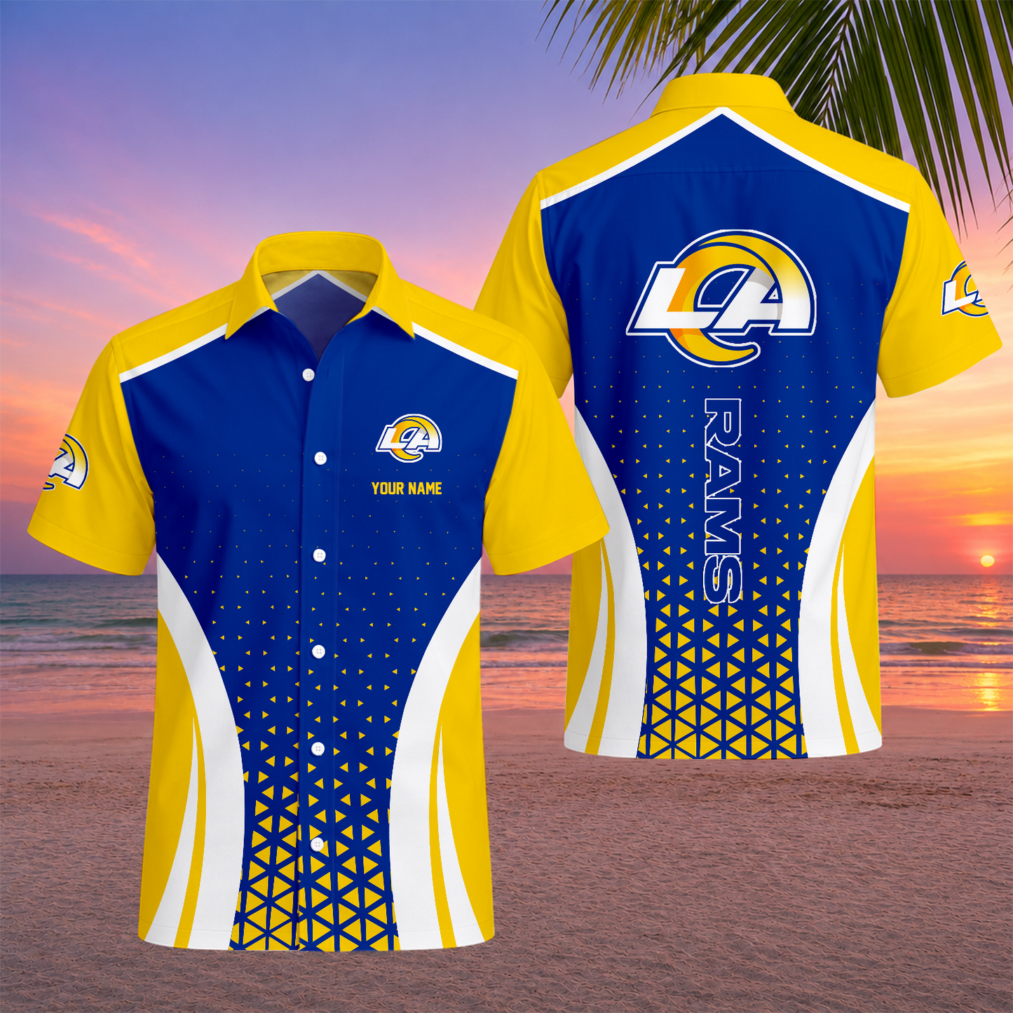 VIRAL EDITION - NEW CUSTOMIZED NFL22 LAR LOS ANGELES RAMS UNISEX HAWAIIAN SHIRT
