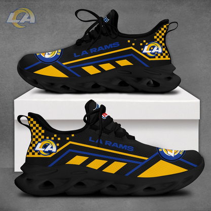 LIMITED EDITION - NEW CUSTOMIZED NFL22 LAR LOS ANGELES RAMS MAX SOUL SHOES