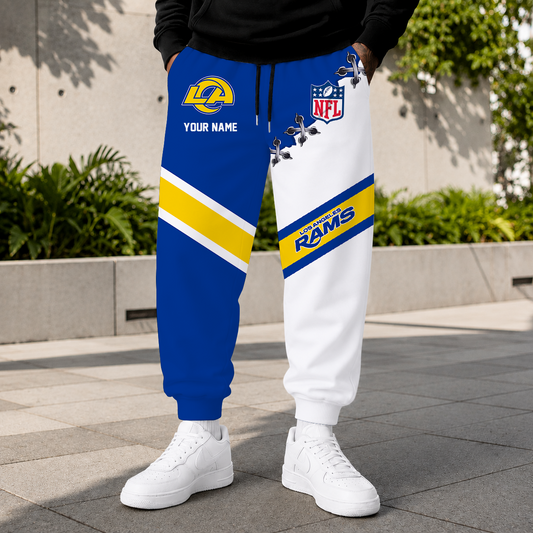 FLASH SALE - NEW CUSTOMIZED NFL22 LAR LOS ANGELES RAMS SWEATPANTS