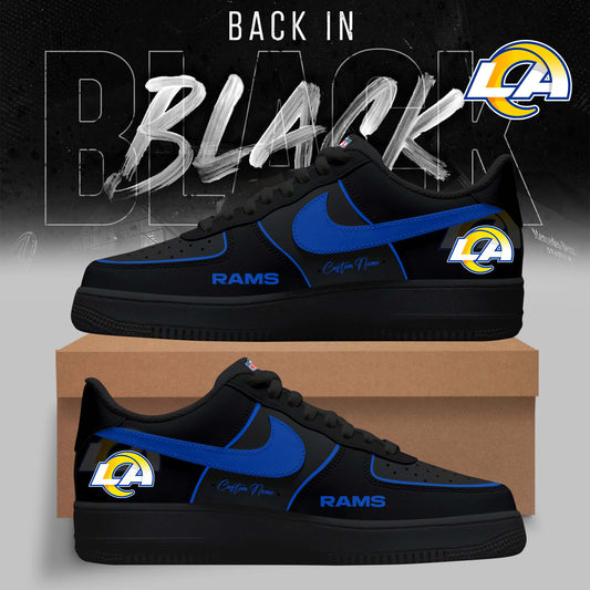 FINAL SALE - NEW CUSTOMIZED NFL22 LAR LOS ANGELES RAMS AF1 SNEAKERS