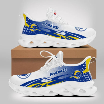 VIRAL EDITION - NEW CUSTOMIZED NFL22 LAR LOS ANGELES RAMS UNISEX MAX SOUL SHOES