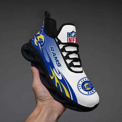 VIRAL EDITION - NEW CUSTOMIZED NFL22 LAR LOS ANGELES RAMS UNISEX MAX SOUL SHOES