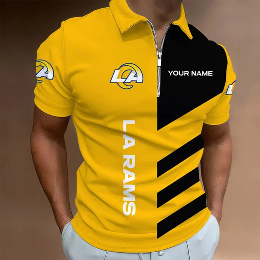 HOT DEAL - NEW CUSTOMIZED NFL22 LAR LOS ANGELES RAMS T-SHIRT, POLO SHIRT, ZIP POLO SHIRT, SWEATSHIRT, HOODIE & ZIP HOODIE