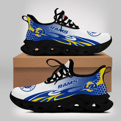 VIRAL EDITION - NEW CUSTOMIZED NFL22 LAR LOS ANGELES RAMS UNISEX MAX SOUL SHOES
