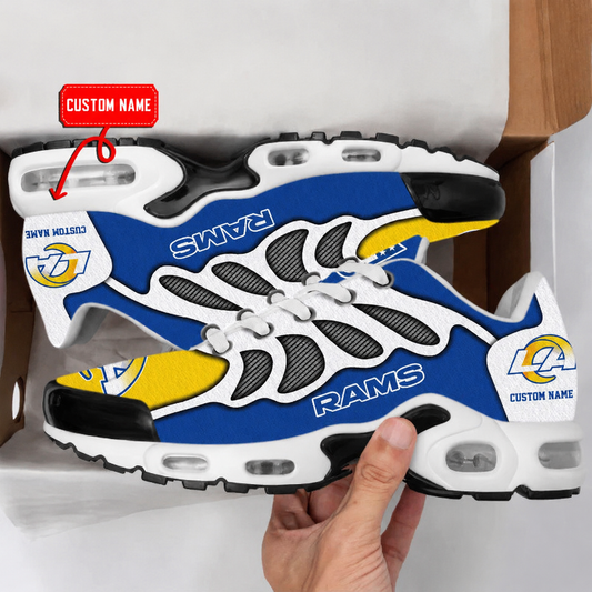 HOT DEAL - NEW CUSTOMIZED NFL22 LAR LOS ANGELES RAMS AIR MAX PLUS SNEAKERS
