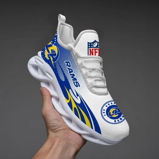 VIRAL EDITION - NEW CUSTOMIZED NFL22 LAR LOS ANGELES RAMS UNISEX MAX SOUL SHOES