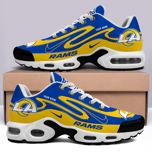 FINAL SALE - NEW CUSTOMIZED NFL22 LAR LOS ANGELES RAMS AIR MAX PLUS SNEAKERS