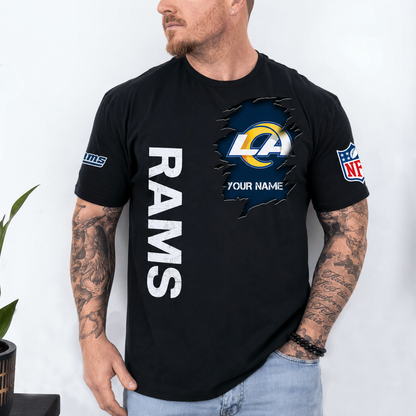 VIRAL EDITION - NEW CUSTOMIZED NFL22 LAR LOS ANGELES RAMS T-SHIRT, POLO SHIRT, ZIP POLO SHIRT, SWEATSHIRT, HOODIE & ZIP HOODIE