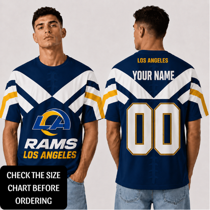 SPECIAL EDITION - NEW CUSTOMIZED NFL22 LAR LOS ANGELES RAMS T-SHIRT, POLO SHIRT, ZIP POLO SHIRT, HOODIE, ZIP HOODIE & SWEATSHIRT