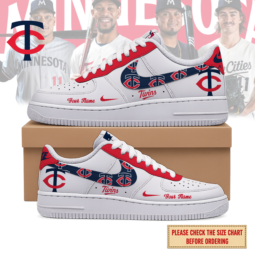 FINAL SALE - NEW CUSTOMIZED MLB22 MTS MINNESOTA TWINS AF1 SHOES