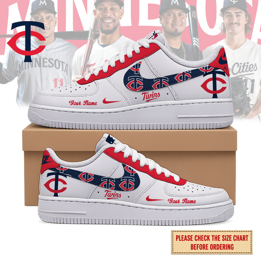 FINAL SALE - NEW CUSTOMIZED MLB22 MTS MINNESOTA TWINS AF1 SHOES