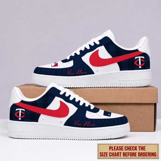 VIRAL EDITION - NEW CUSTOMIZED MLB22 MTS MINNESOTA TWINS AF1 SHOES