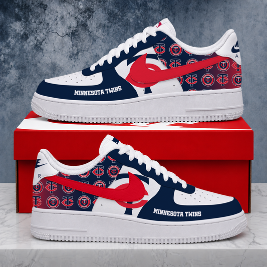 VIRAL EDITION - NEW CUSTOMIZED MLB22 MTS MINNESOTA TWINS AF1 SHOES