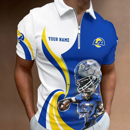 SPECIAL EDITION - NEW CUSTOMIZED NFL22 LAR LOS ANGELES RAMS T-SHIRT, POLO SHIRT, ZIP POLO SHIRT, SWEATSHIRT, HOODIE & ZIP HOODIE