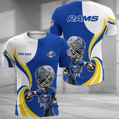 SPECIAL EDITION - NEW CUSTOMIZED NFL22 LAR LOS ANGELES RAMS T-SHIRT, POLO SHIRT, ZIP POLO SHIRT, SWEATSHIRT, HOODIE & ZIP HOODIE