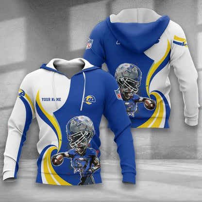 SPECIAL EDITION - NEW CUSTOMIZED NFL22 LAR LOS ANGELES RAMS T-SHIRT, POLO SHIRT, ZIP POLO SHIRT, SWEATSHIRT, HOODIE & ZIP HOODIE