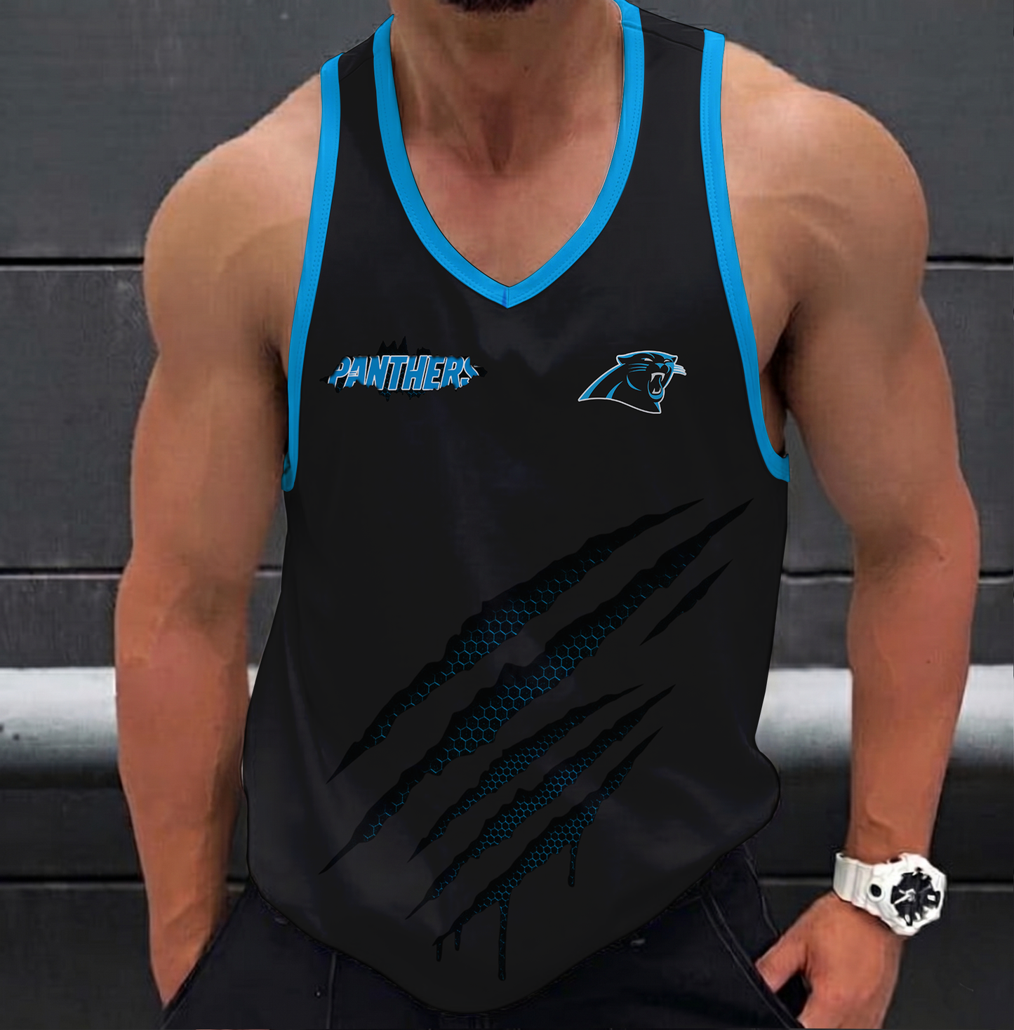 LIMITED EDITION - NEW CUSTOMIZED NFL23 CLP CAROLINA PANTHERS UNISEX TANK TOP