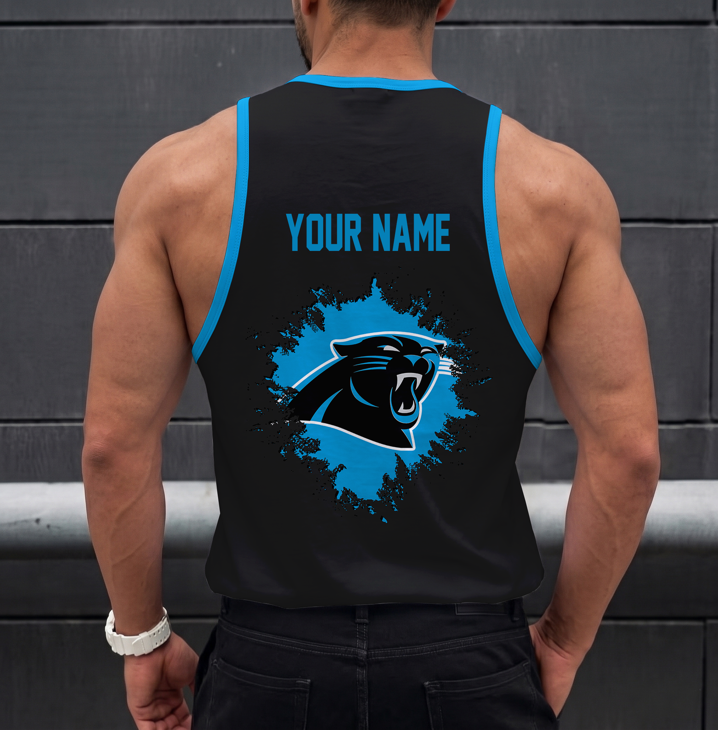 LIMITED EDITION - NEW CUSTOMIZED NFL23 CLP CAROLINA PANTHERS UNISEX TANK TOP