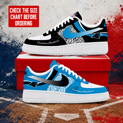 FLASH SALE - NEW CUSTOMIZED NFL23 CLP CAROLINA PANTHERS AF1 SHOES