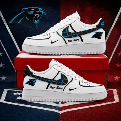 FINAL SALE - NEW CUSTOMIZED NFL23 CLP CAROLINA PANTHERS AF1 SHOES