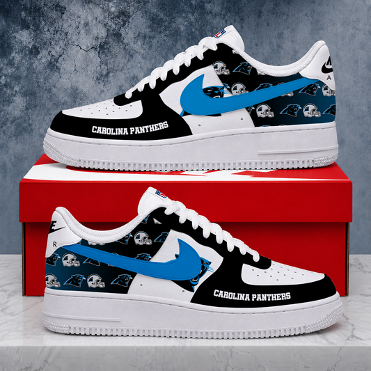 FINAL SALE - NEW CUSTOMIZED NFL23 CLP CAROLINA PANTHERS AF1 SHOES