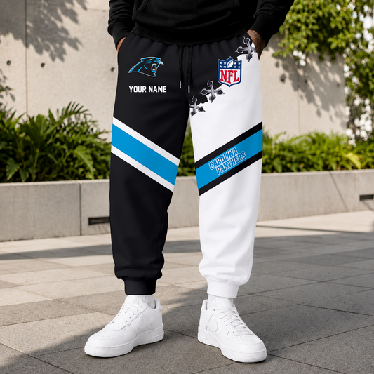 FLASH SALE - NEW CUSTOMIZED NFL23 CLP CAROLINA PANTHERS SWEATPANTS