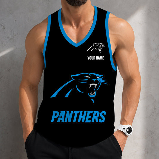 VIRAL EDITION - NEW CUSTOMIZED NFL23 CLP CAROLINA PANTHERS TANK TOP