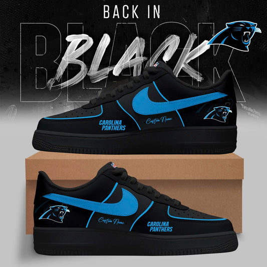 FINAL SALE - NEW CUSTOMIZED NFL23 CLP CAROLINA PANTHERS AF1 SNEAKERS