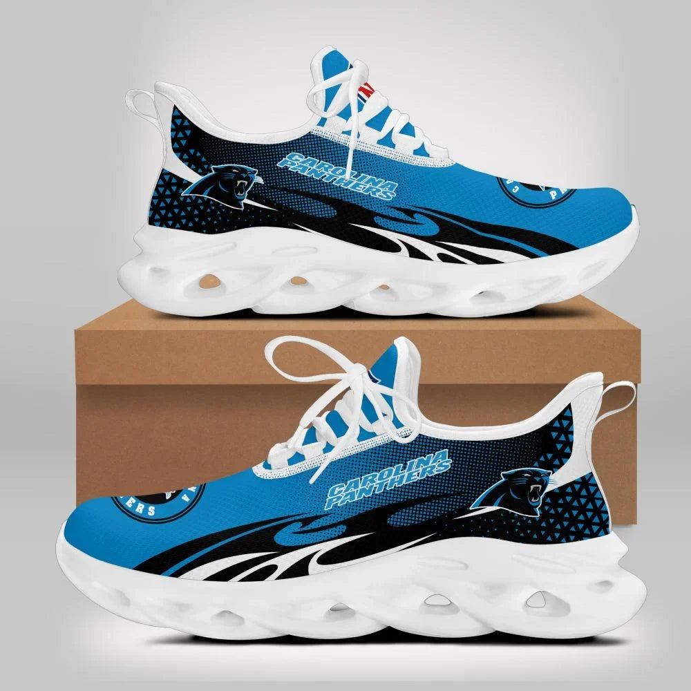 VIRAL EDITION - NEW CUSTOMIZED NFL23 CLP CAROLINA PANTHERS UNISEX MAX SOUL SHOES