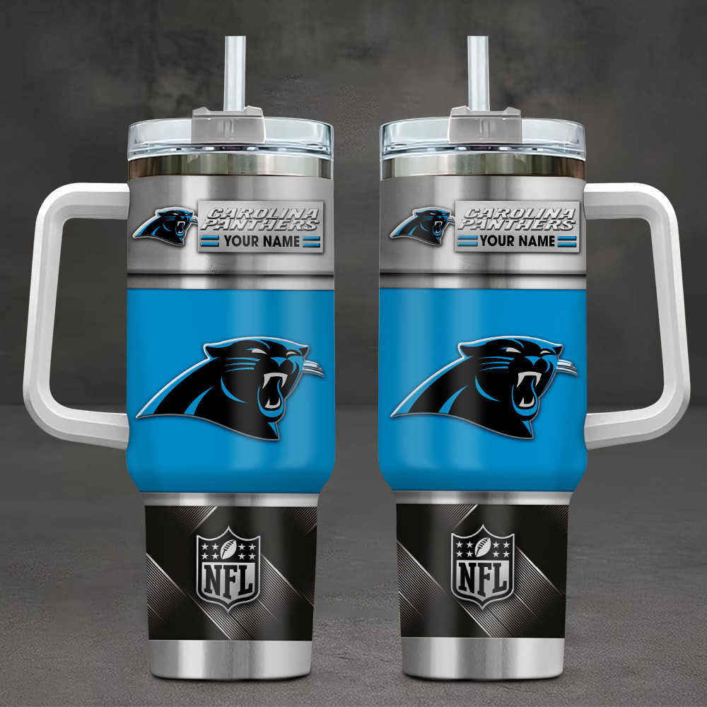 FINAL SALE - NEW CUSTOMIZED NFL23 CLP CAROLINA PANTHERS TUMBLER CUP