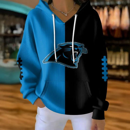 VIRAL EDITION - NEW CUSTOMIZED NFL23 CLP CAROLINA PANTHERS RIBBED HOODIE & SWEATSHIRT