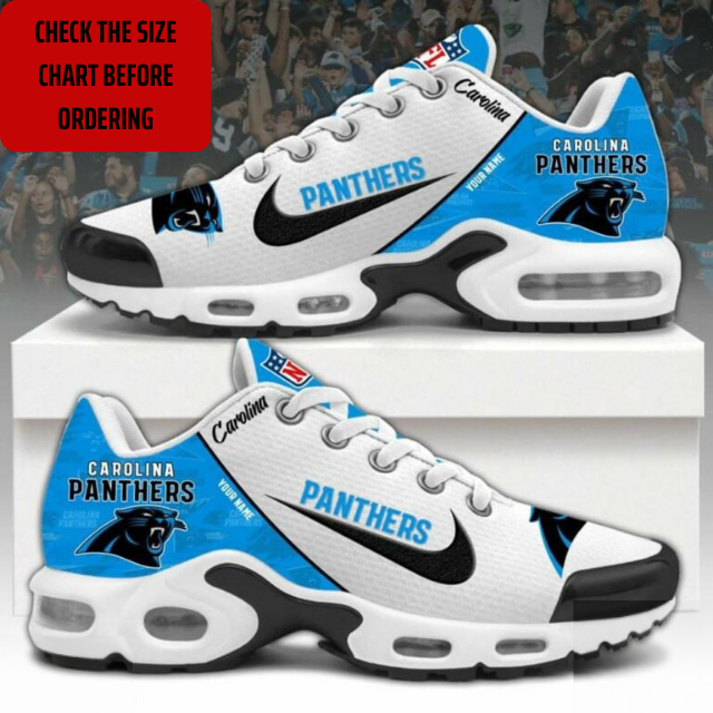 LIMITED EDITION - NEW CUSTOMIZED NFL23 CLP CAROLINA PANTHERS AIR MAX PLUS SNEAKERS
