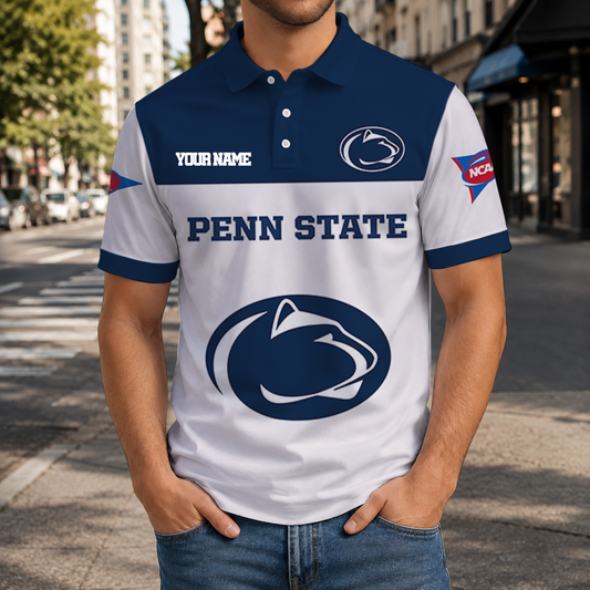 SPECIAL OFFER - NEW CUSTOMIZED NCAA FBS23 PNL PENN STATE NITTANY LIONS POLO SHIRT, ZIP POLO SHIRT & T-SHIRTS