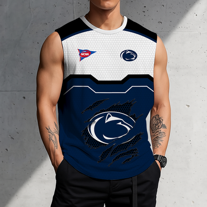 SPECIAL EDITION - NEW CUSTOMIZED NCAA FBS23 PNL PENN STATE NITTANY LIONS MEN'S GYM SHIRT