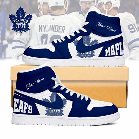 FINAL SALE - NEW CUSTOMIZED NHL23 TML TORONTO MAPLE LEAFS AIR JORDAN SNEAKERS