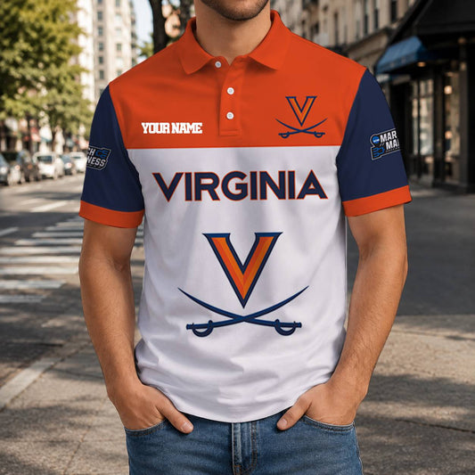 MEGA SALE - NEW CUSTOMIZED NCAA MAM23 VIC VIRGINIA CAVALIERS T-SHIRT, POLO SHIRT, ZIP POLO SHIRT, SWEATSHIRT, HOODIE & ZIP HOODIE