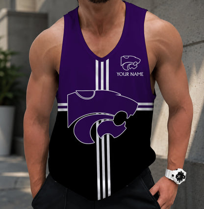 VIRAL EDITION - NEW CUSTOMIZED NCAA FBS24 KSW KANSAS STATE WILDCATS UNISEX TANK TOP