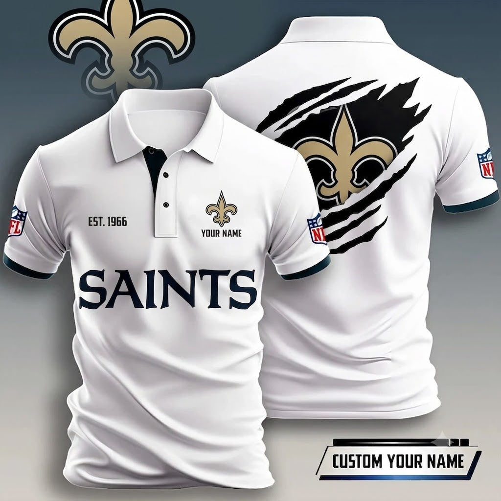 FLASH SALE - NEW CUSTOMIZED NFL24 NOS NEW ORLEANS SAINTS T-SHIRT, POLO SHIRT, ZIP POLO SHIRT, HOODIE, ZIP HOODIE & SWEATSHIRT