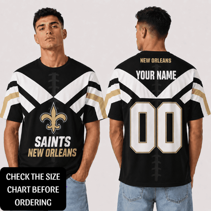 SPECIAL EDITION - NEW CUSTOMIZED NFL24 NOS NEW ORLEANS SAINTS T-SHIRT, POLO SHIRT, ZIP POLO SHIRT, HOODIE, ZIP HOODIE & SWEATSHIRT