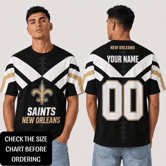 SPECIAL EDITION - NEW CUSTOMIZED NFL24 NOS NEW ORLEANS SAINTS T-SHIRT, POLO SHIRT, ZIP POLO SHIRT, HOODIE, ZIP HOODIE & SWEATSHIRT