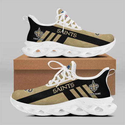 VIRAL EDITION - NEW CUSTOMIZED NFL24 NOS NEW ORLEANS SAINTS UNISEX MAX SOUL SHOES
