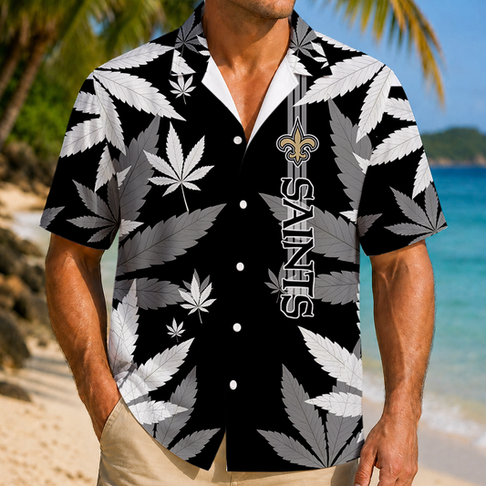 FINAL SALE - NEW CUSTOMIZED NFL24 NOS NEW ORLEANS SAINTS UNISEX HAWAIIAN SHIRT